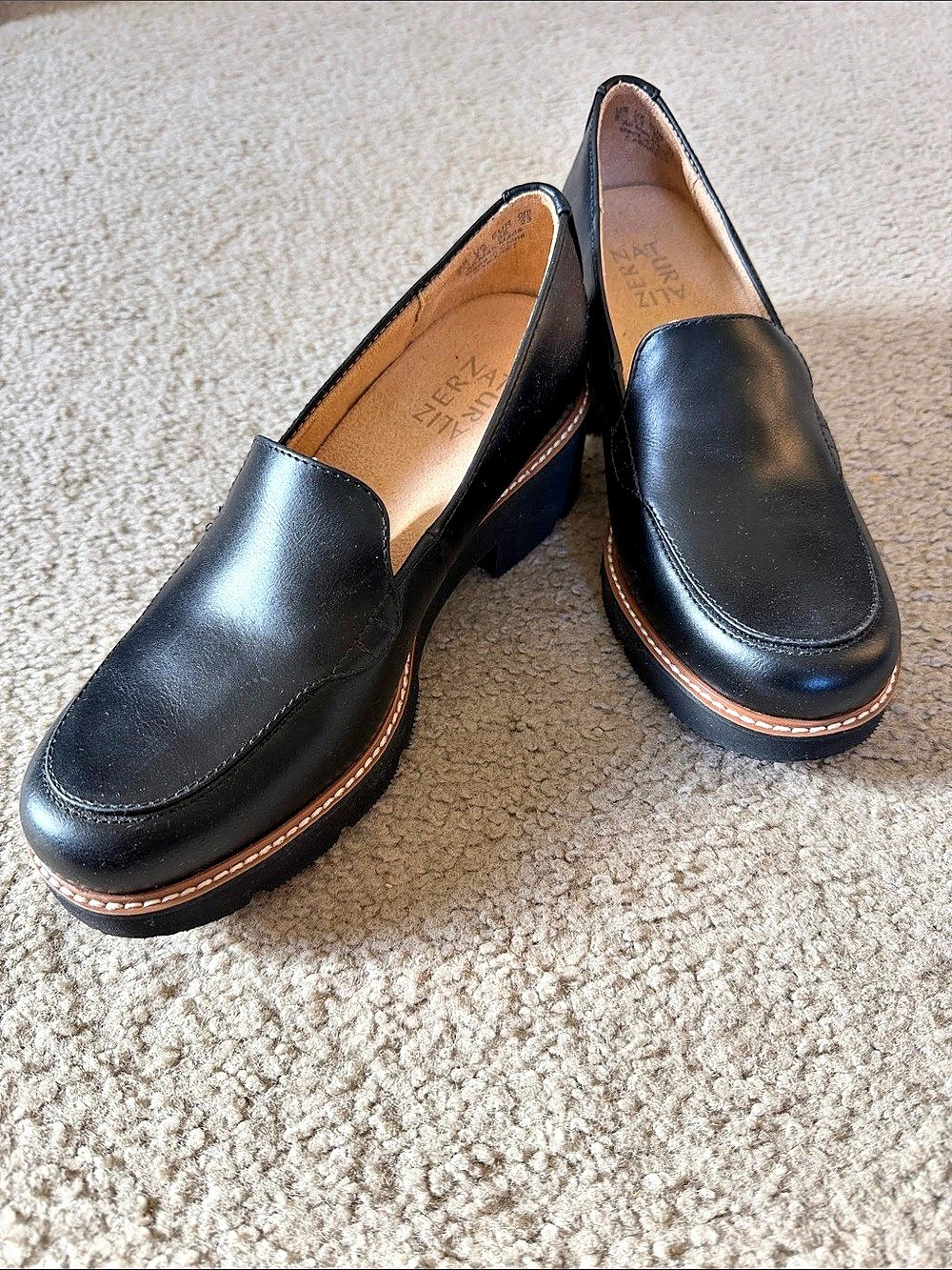 Naturalizer Committed Lug Loafer Black US 6